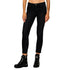 Jeans Donna skinny in denim nero, modella frontale