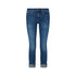 Jeans Skinny Donna con risvolto con strass