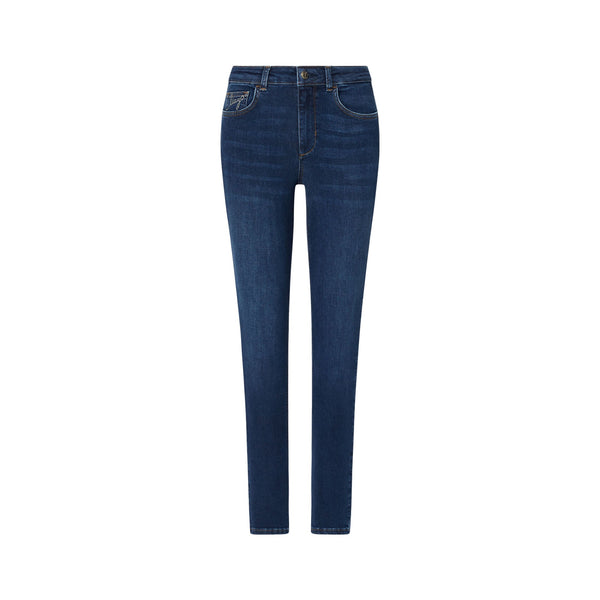 Jeans skinny Donna con dettaglio logo