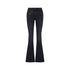 Jeans Bootcut Donna con strass in denim nero