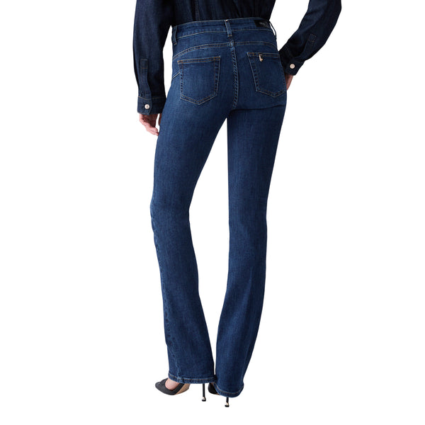 Jeans Donna Blu, modello flare, con bottoni