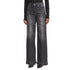 Jeans Donna a zampa in denim nero