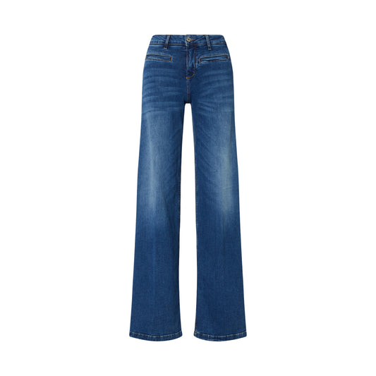 Jeans flare Donna in denim scuro