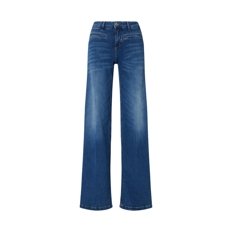 Jeans flare Donna in denim scuro