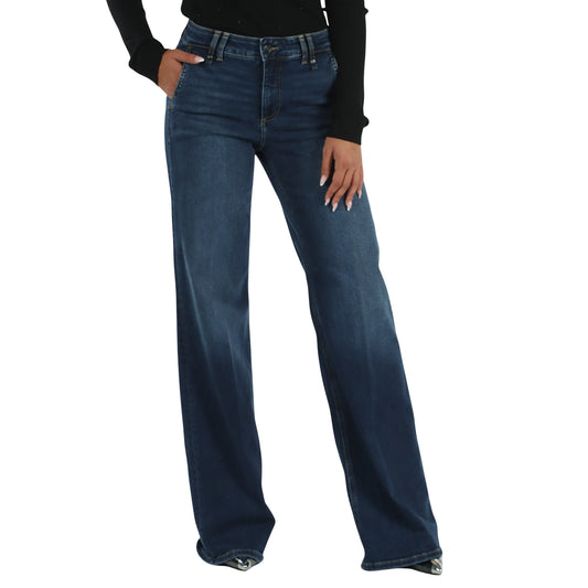 Jeans flare Donna con french pockets
