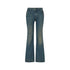 Jeans flare Donna con bottoni gioiello