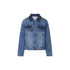 Giubbino Donna in denim con strass