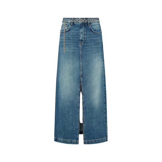 Gonna lunga Donna in denim