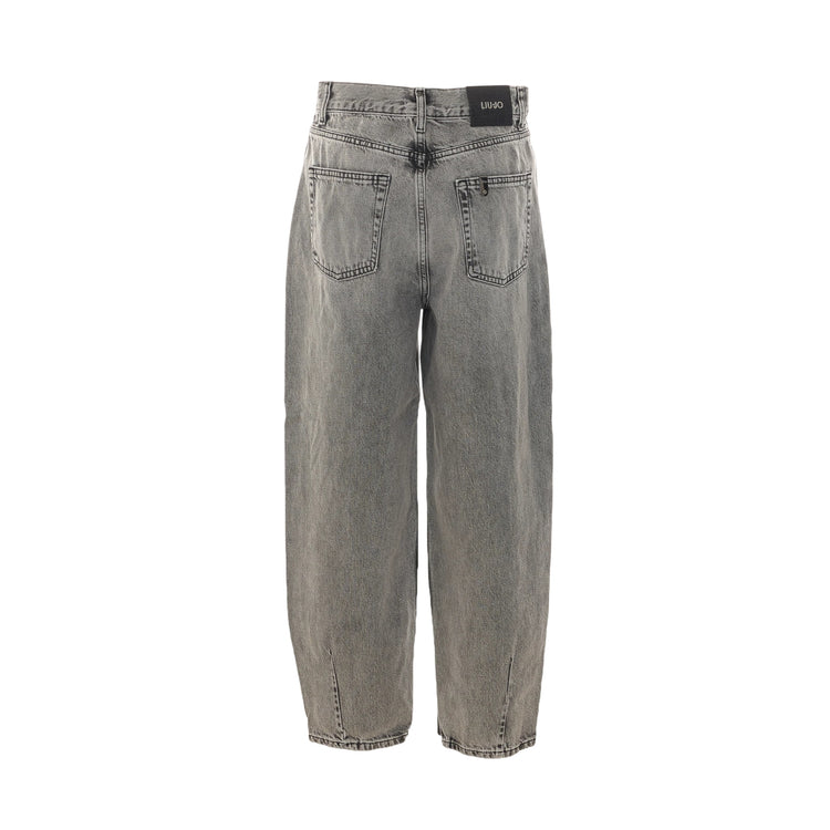Jeans Donna balloon, dal lavaggio Grigio 