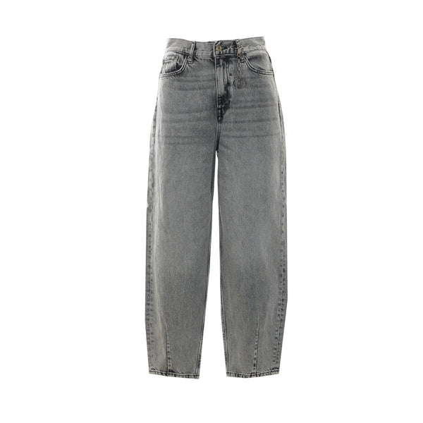 Jeans Donna balloon, dal lavaggio Grigio 