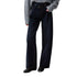 Jeans Donna scuro, cinque tasche, con vita incrociata