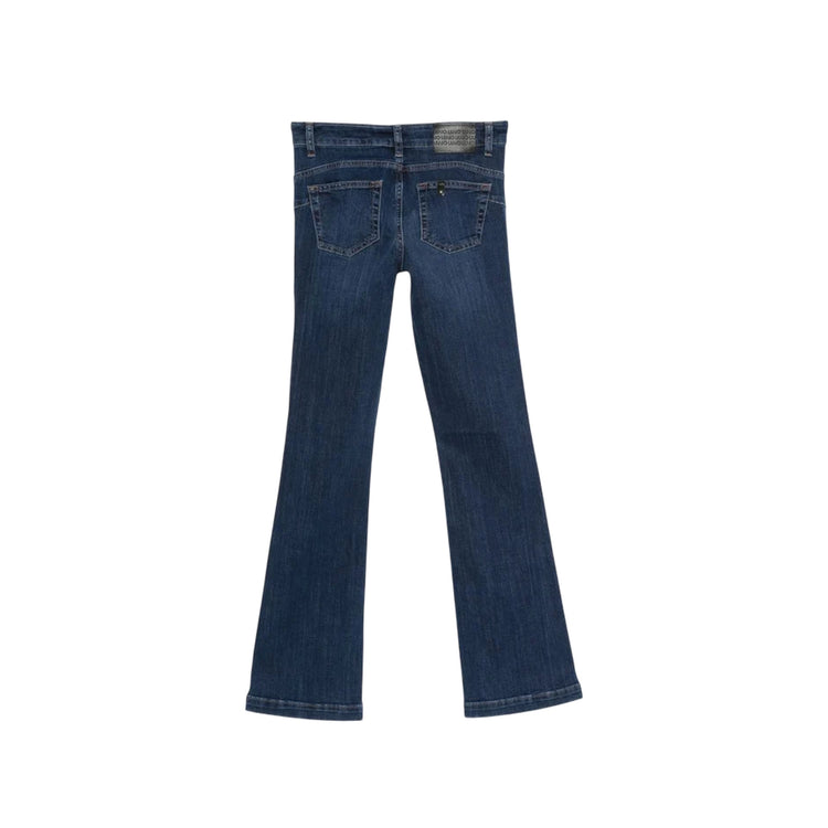 Jeans Donna straight con salpa logata retro