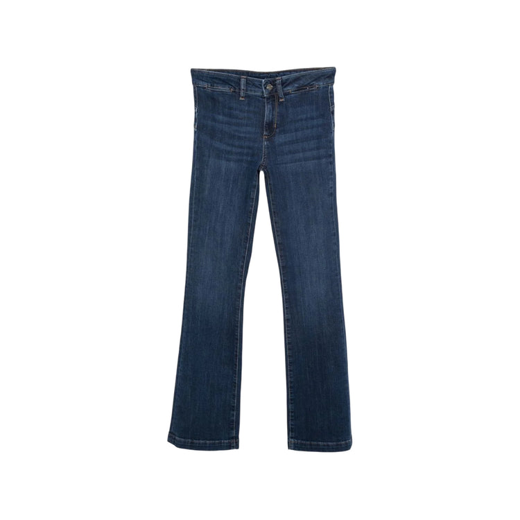 Jeans Donna straight con salpa logata