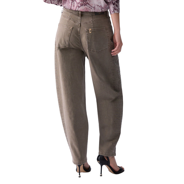 Pantalone balloon Donna con strass modella retro
