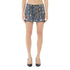 Gonna Donna in denim di cotone, con strass decorativi