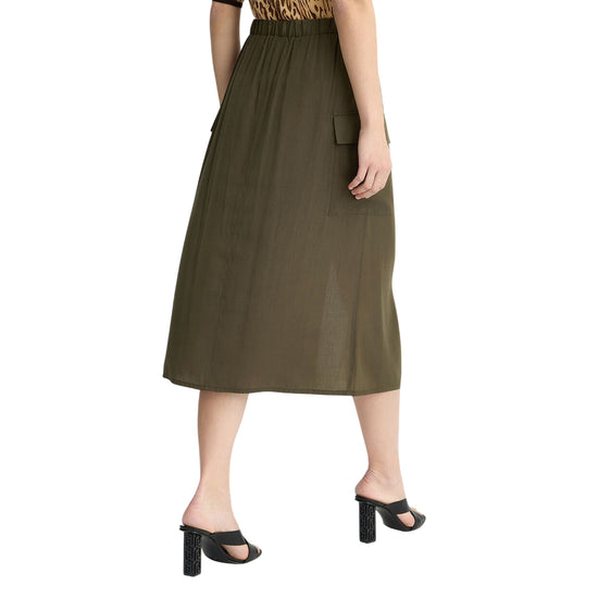 Gonna Longuette da Donna modello cargo modella retro