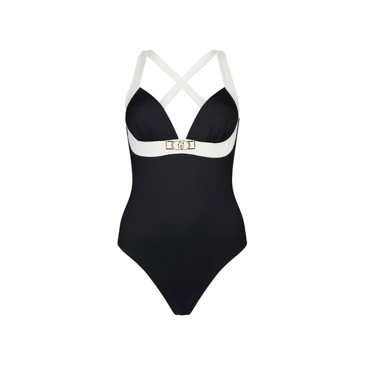 Costume intero da mare da donna Nero