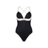 Costume intero da mare da donna Nero