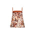 Top Donna in raso stampato animalier