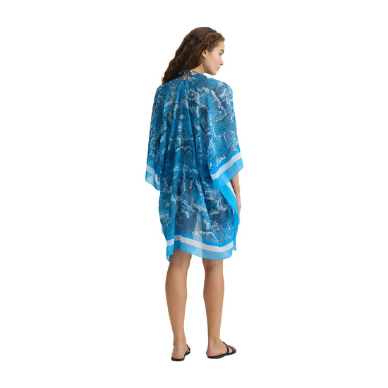 Copricostume Donna con stampa jeans modella retro