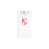 Top Bianco da Donna con logo e strass