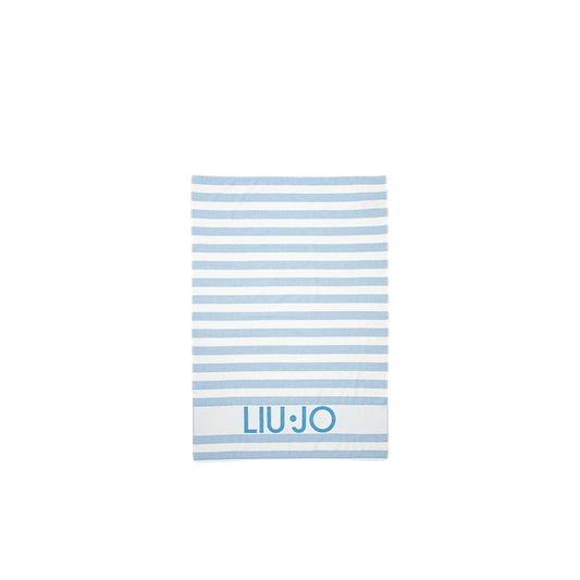 Telo Mare fantasia a righe Azzurro
