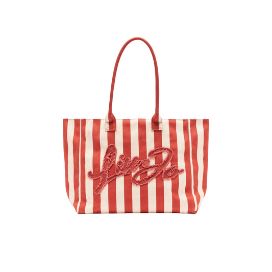 Tote Bag da Donna a righe Rosso