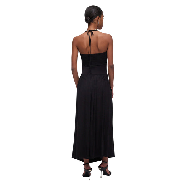 Abito Donna Nero, in viscosa, con borchie decorative