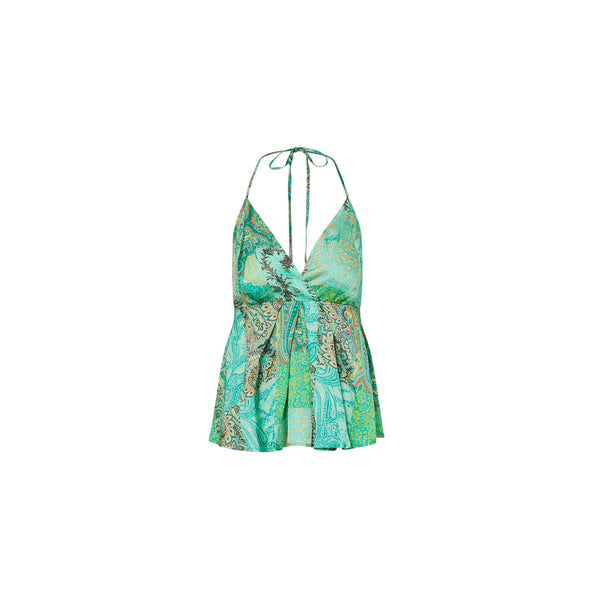 Top Donna con scollo a V con stampa