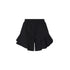 Shorts Donna con volant Nero