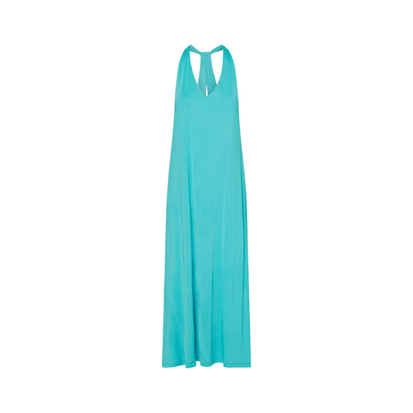 Abito Donna Azzurro, cut-out posteriore, lungo