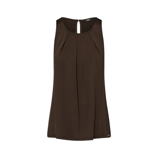 Top Donna con scollo a goccia sul retro 