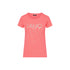 T-shirt Donna in cotone, con stampe logo strass