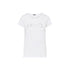 T-shirt bianca Donna con numerosi loghi con strass