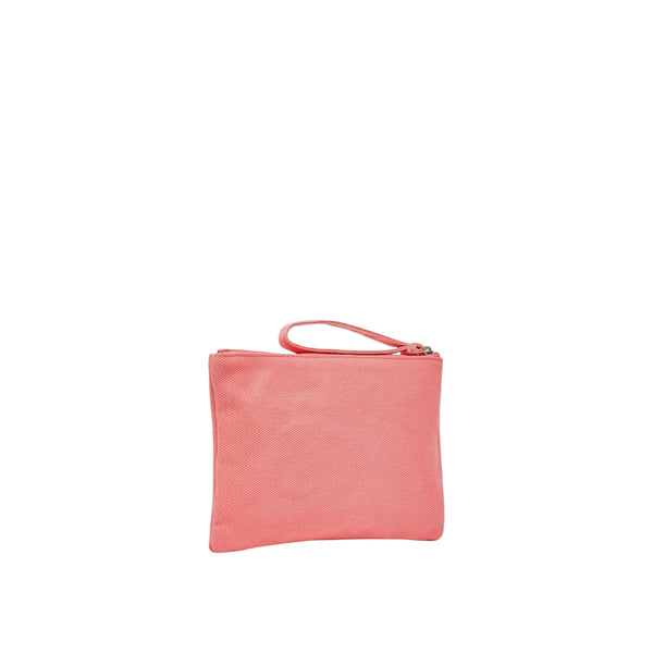 Pochette Donna in cotone, con laccetto da polso e zip