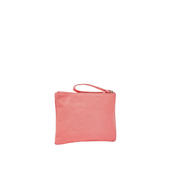 Pochette Donna in cotone, con laccetto da polso e zip