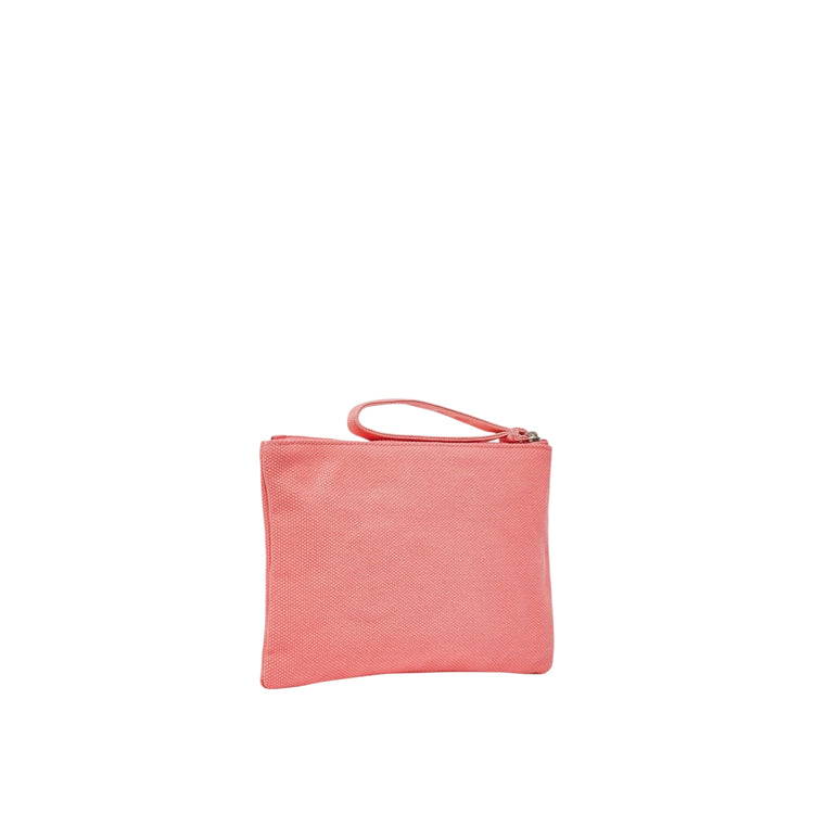 Pochette Donna in cotone, con laccetto da polso e zip