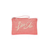 Pochette Donna in cotone, con laccetto da polso e zip