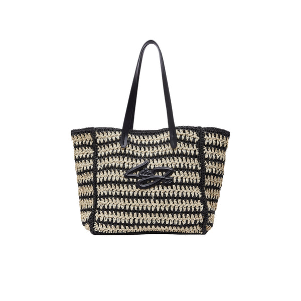 Tote Bag Donna in paglia bicolor