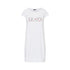 Abito Donna Bianco, in cotone, a maniche corte