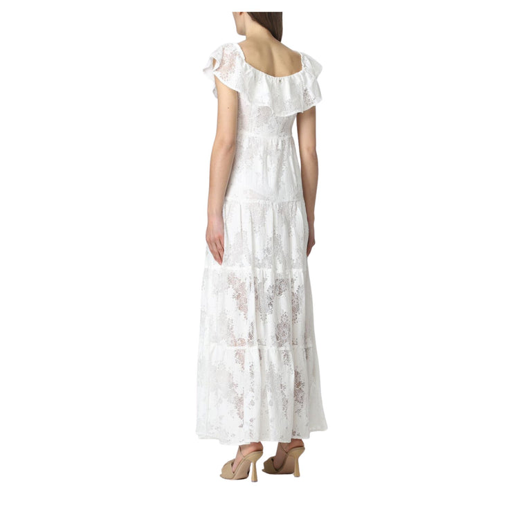 Long women's lace dress