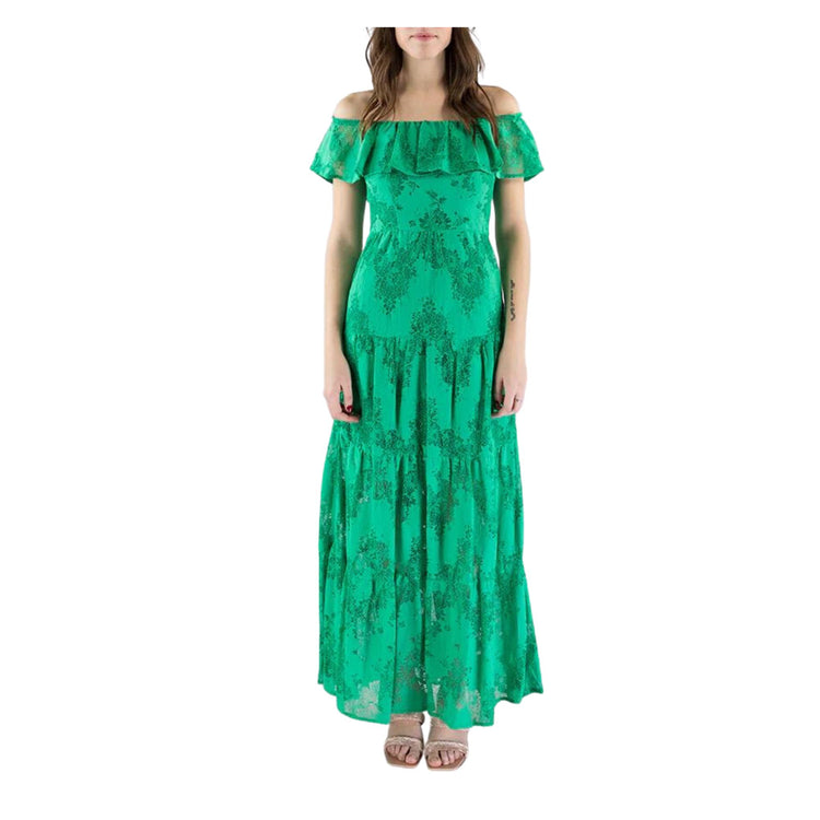 Long women's lace dress