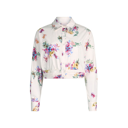 Camicia Donna cropped floreale