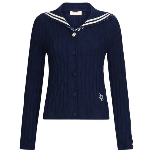 Cardigan Donna con colletto alla marinara