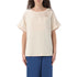 T-shirt da donna a tinta unita con girocollo