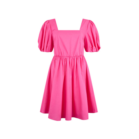 Abito corto Donna in popeline Rosa