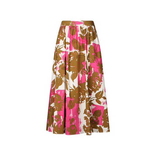 Gonna Longuette donna con stampa floreale