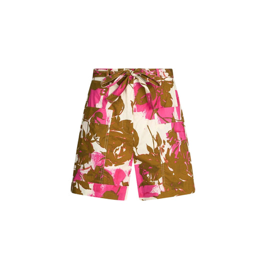 Shorts Donna in popeline stampato