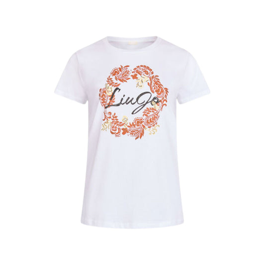 T-shirt Donna a maniche corte, dal taglio classico, con stampa logo