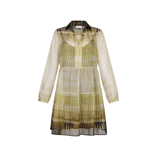 Abito corto Donna in chiffon stampato